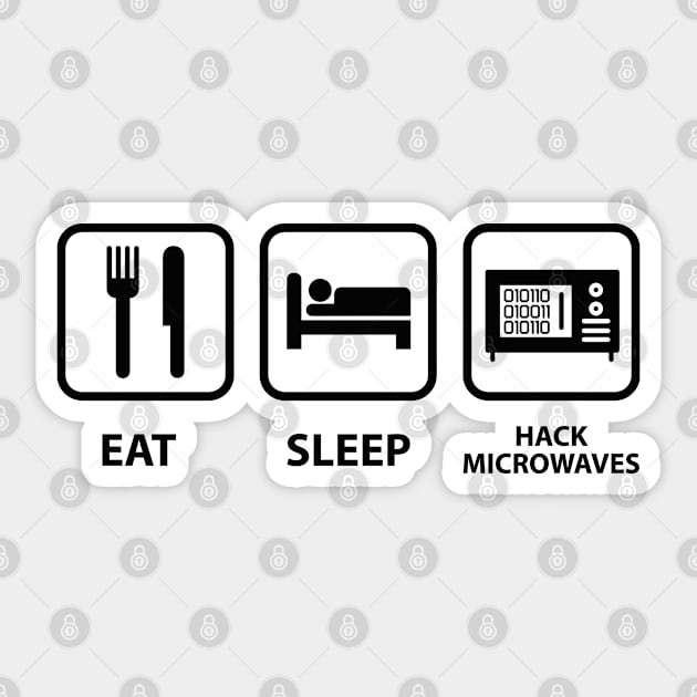 Hack Microwaves Sticker by VectorPlanet